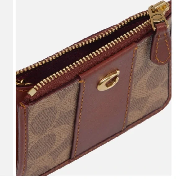 COACH Signature Coated Canvas Skinny Mini ID Wallet - Picture 5 of 9
